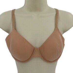 Victorias Secret 36B Womens Lined Perfect Coverage Solid Beige Tan Bra Underwire